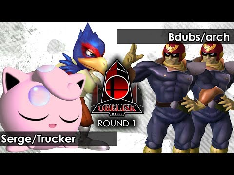 Melee: Serge/Trucker Jim V Bdubs/arch - Obelisk 54 Tournament SSBM