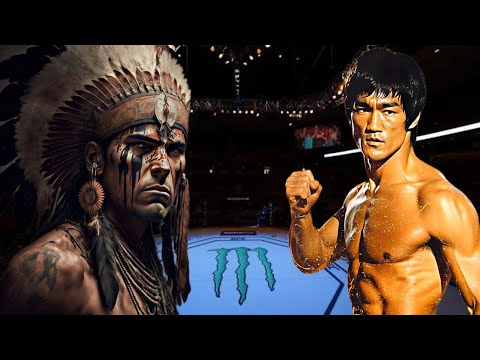 BRUCE LEE VS TRIBAL KING 😱🔥😰*CRAZY FIGHT* (EA SPORTS UFC 4) UFC KNOCKOUTS | BRUCE LEE FIGHT | UFC