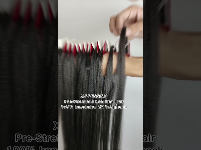 Vídeo relacionado con BARSDAR Pre-Stretched Braiding Hair, 66cm 8 Packs Largo Ombre Braiding Extensiones de Pelo Profesional Fibra Sintética Easy Braids Yaki Texture Pelo Trenzas Africanas Extensiones - T1B/30/27#