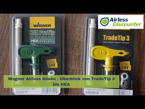 Wagner Airless Nozzles - Overview from TradeTip 3 to HEA