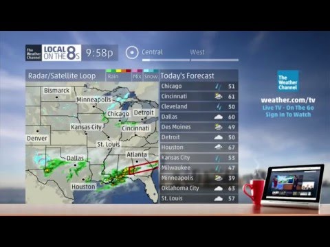The Weather Channel - Satellite LF with Smooth Jazz Test - 11:58am CDT 4/1/2016