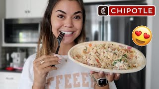 Chillin' eating leftover Chipotle