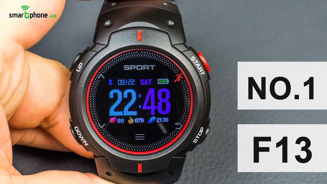 Умные часы NO.1 F13 черно-зеленые