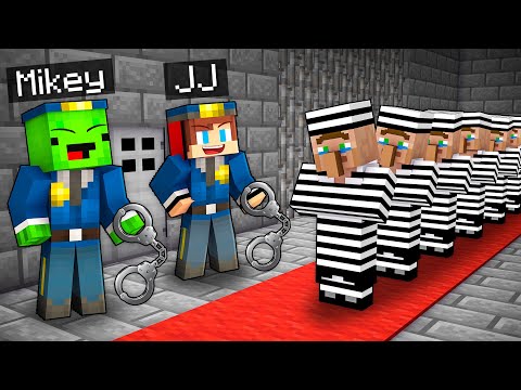 Mikey and JJ POLICEMAN Arrested Criminal Villagers in Minecraft - Maizen