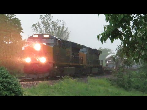 RARE CSX Nuclear Waste Train on the Jefferson City Subdivision