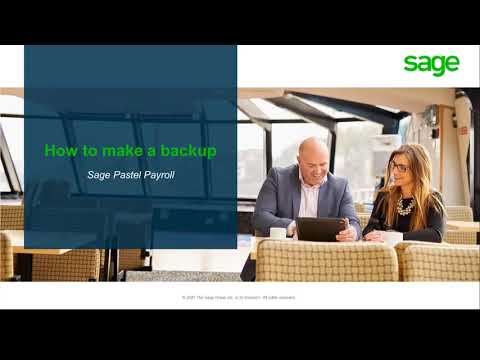 Sage Pastel Payroll: How do I make a Backup?