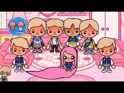 I Have 7 Brothers | Toca Boca World Story | Toca Julia