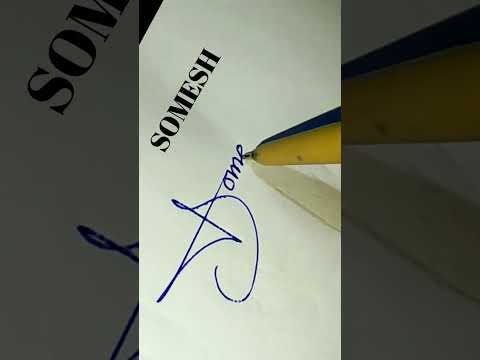 signature style somesh || s signature style # #youtube_shorts #signature #shorts