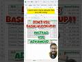 Don T Use Basic Vlookup In Excel ️Instead Use Advanced Vlookup Excel Exceltips Short Exceltricks