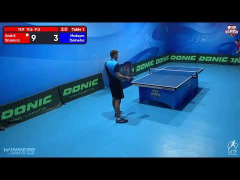17:30 Andrii Shamrai 3 - 0  Maksym Deineha  West 3 WIN CUP 16.10.2022 | TABLE TENNIS WINCUP