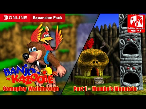 Banjo-Kazooie 100% Gameplay Walkthrough Part 1 (Mumbo's Mountain)