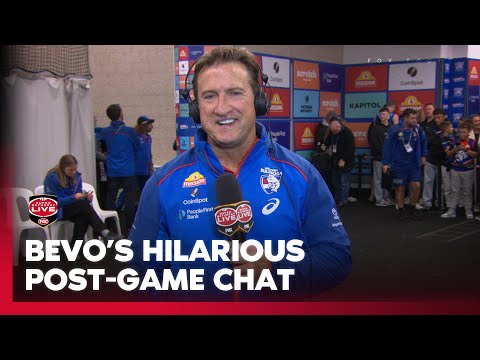 "Not to say I'll get nothing!" - Bevo talks new deal and "fussy" win ... with a cheeky journo jab