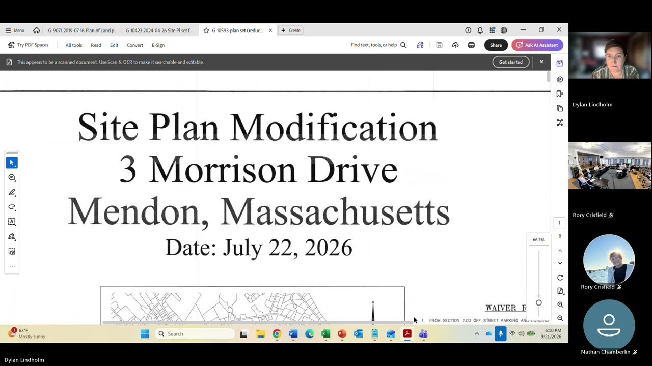From the Planning Board