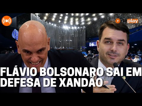 Flávio Bolsonaro sai em defesa do Xandão | Debate na Redação 