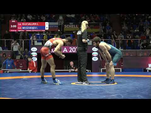 1/8 FS - 65 kg: S. KILICSALLAYA (TUR) v. I. MUSZUKAJEV (HUN)