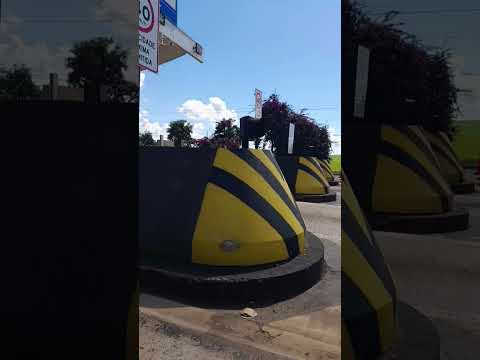 No Pedágio de Presidente Bernardes-SP