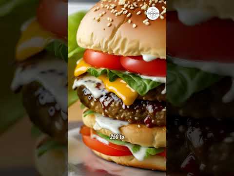 Incredibly high-calorie hamburger