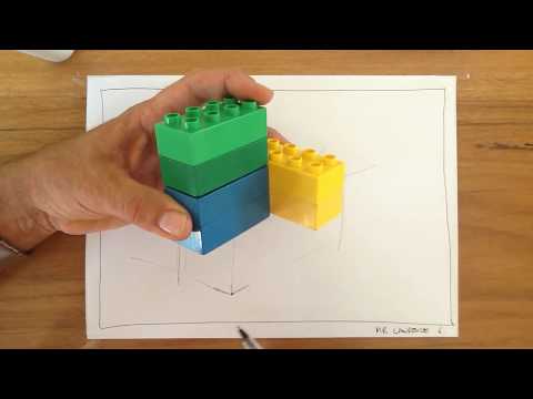 Part of a video titled How to draw a house made from shipping containers- tutorial 6