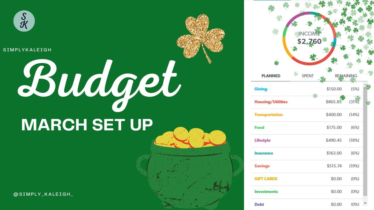 March Budget Set Up | Extra Paycheck | Every Dollar | 2023