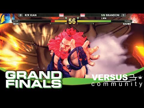 SFV - RZR XIAN (Ibuki) vs SIN Brandon (Akuma) VersusCommunity SF5 Grand Finals