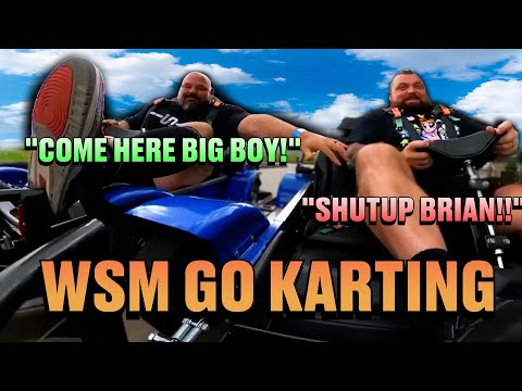 Eddie Hall and Brian Shaw (World's Strongest Men) Go Go-Karting