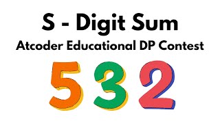S - Digit Sum | Atcoder Educational DP Contest