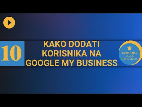 Kako dodati korisnika na Google My Business