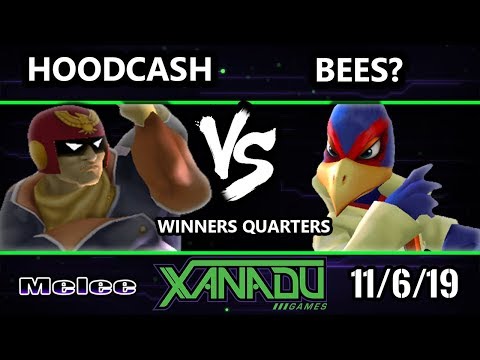 S@X 327 SSBM - Hoodcash (Captain Falcon) Vs. Bees? (Falco) Smash Melee Winners Quarters