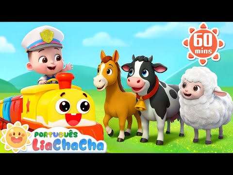 Bichinhos pra Casa | Sons dos Animais | Brincadeira do Trem | LiaChaCha Português - Músicas Infantis