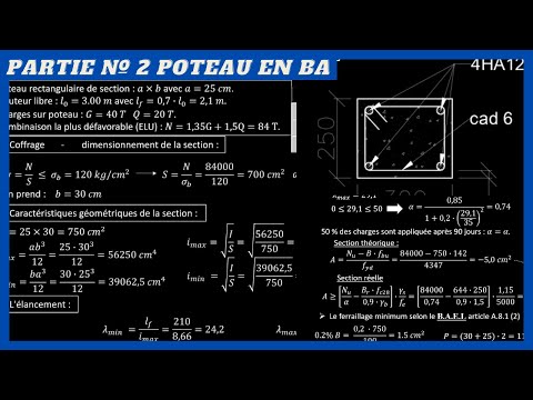 Reinforced Concrete Post (Dimensioning and Reinforcement). Part 2
