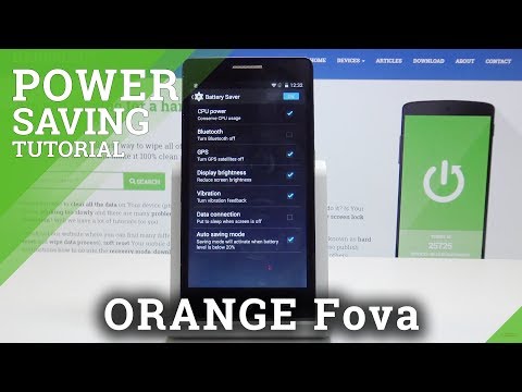 How to Activate Power Saving Mode in ORANGE Fova – Battery Saver