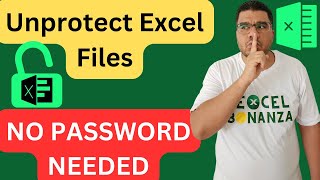 Unprotect Excel sheets and workbooks without password | Easy Guide