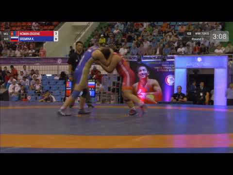 Round 2 WW - 72 kg: N. PURVEE (MGL) v. K. EREMINA (RUS)