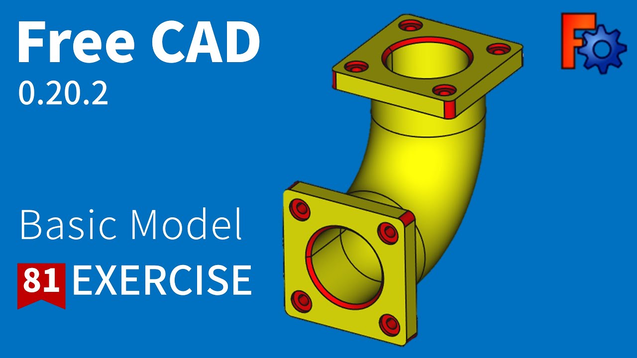 FreeCAD Tutorial for beginners,basic model exercise-81