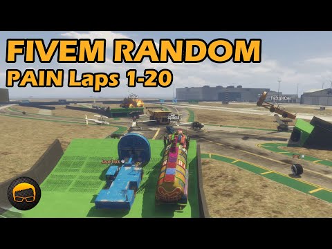 100 Laps Of PAIN! Part 1 (Laps 1-20) - GTA FiveM Random All Of Them №8