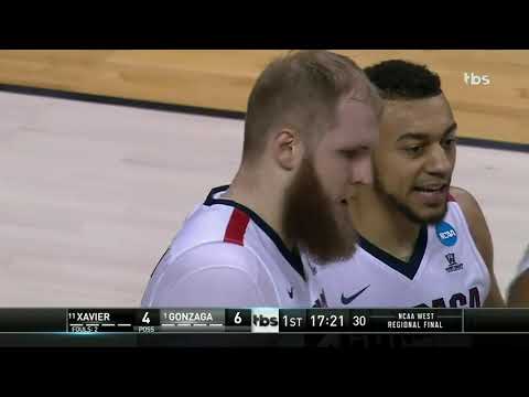 2017 NCAA Elite Eight: Gonzaga vs Xavier