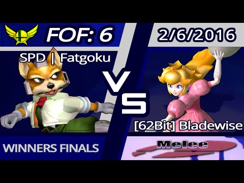 SPD | FatGoku (Fox) vs. [62Bit] Bladewise (Peach) | SSBM Singles WF | FoF6