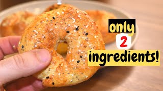 Homemade BAGELS in the Air Fryer | EASY Bagel Recipe [ONLY 2 INGREDIENT!]