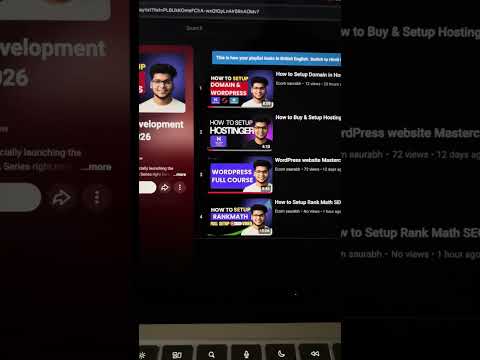WordPress Full Course 2026 YouTube Short