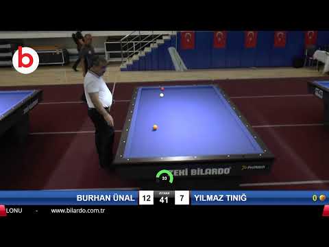 BURHAN ÜNAL & YILMAZ TINIĞ Bilardo Maçı - 2019 TÜRKİYE KUPASI 2.ETAP ERKEKLER-1.ÖN ELEME