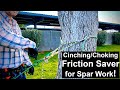 ADJUSTABLE FRICTION SAVER for Use As A SPAR Anchor for Arborists & Tree Climbers!