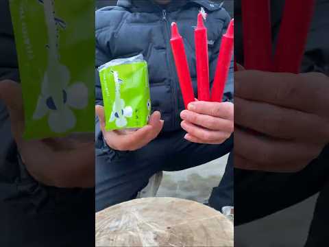 ✅The Survival skills combustible materials from a cand🥫🥤.