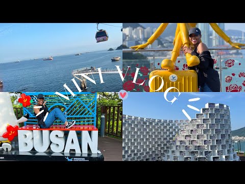 Busan Vlog~songdo, teleféricos, vista para a praia.
