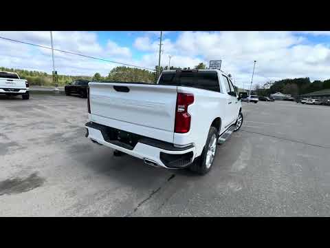 2024 Chevrolet Silverado 1500 Crew Cab Short Box 4-Wheel Drive High Country in White for sale at Boyer Chevrolet Buick GMC Bancroft in Bancroft, ON
