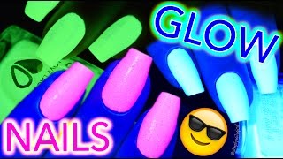 GET GLOW NAILS! Glow-in-the-dark and black light PARTY TIME