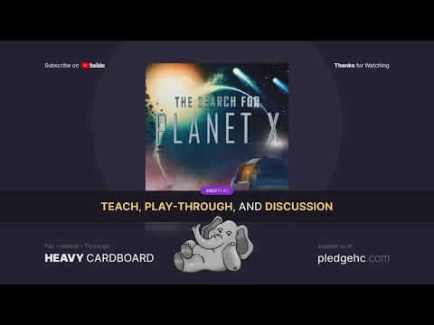 The Search for Planet X --- solo Play-through by Heavy Cardboard