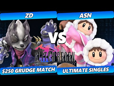 Glitch Regen Money Match! - ZD (Wolf, Fox) Vs. ASN (Ice Climbers) Smash Ultimate Tournament