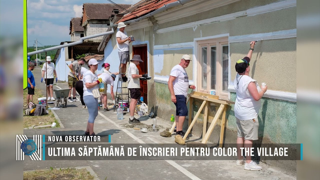 Ultima săptămână de înscrieri pentru Color the Village