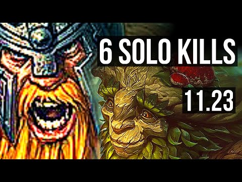 OLAF vs IVERN (JNG) (DEFEAT) | 6 solo kills, Legendary, 13/3/4 | KR Diamond | 11.23