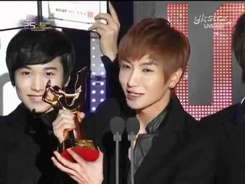 [HQ] 101209 Super Junior win Asian Popularity Award - 2010 Golden Disk Awards